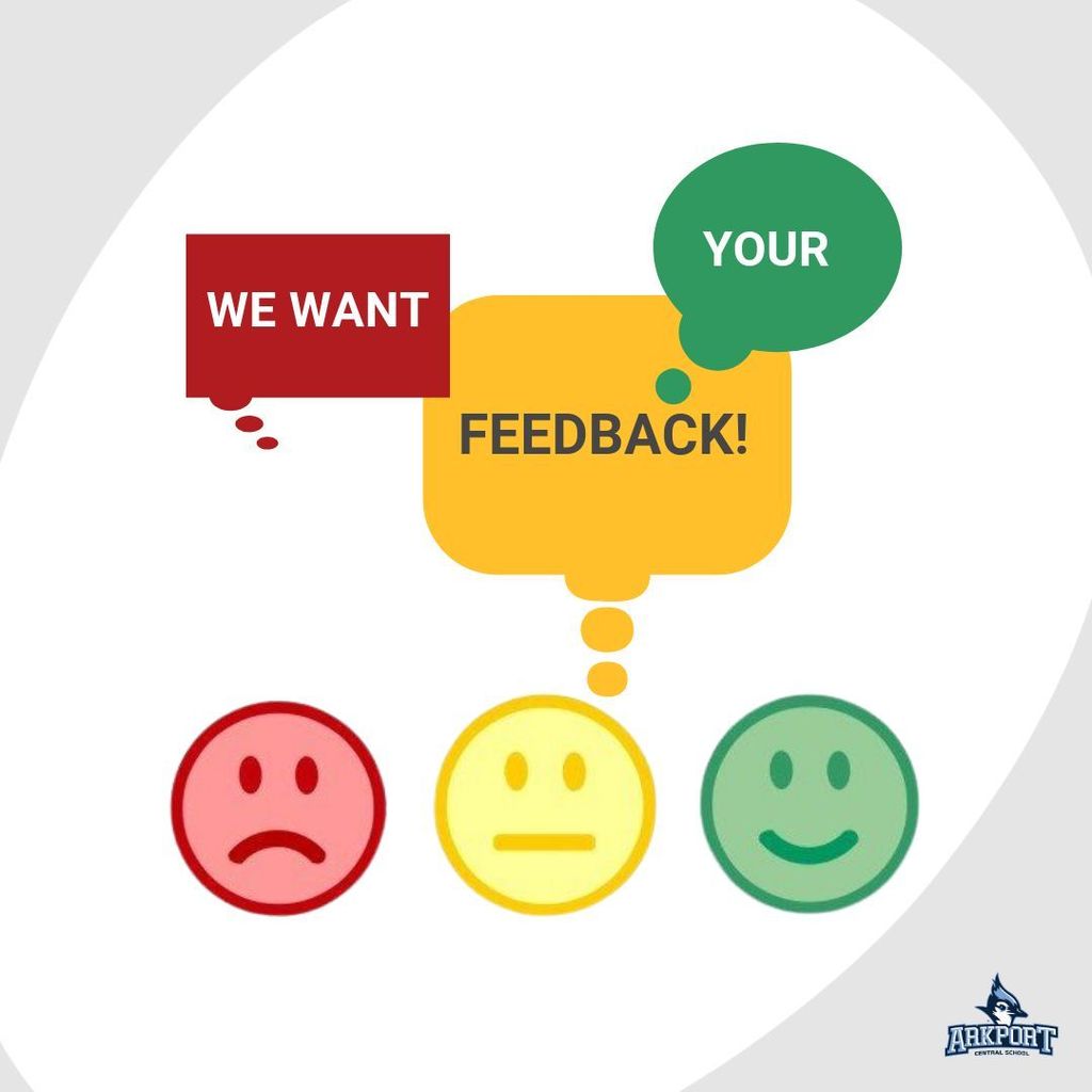 We want your feedback graphic