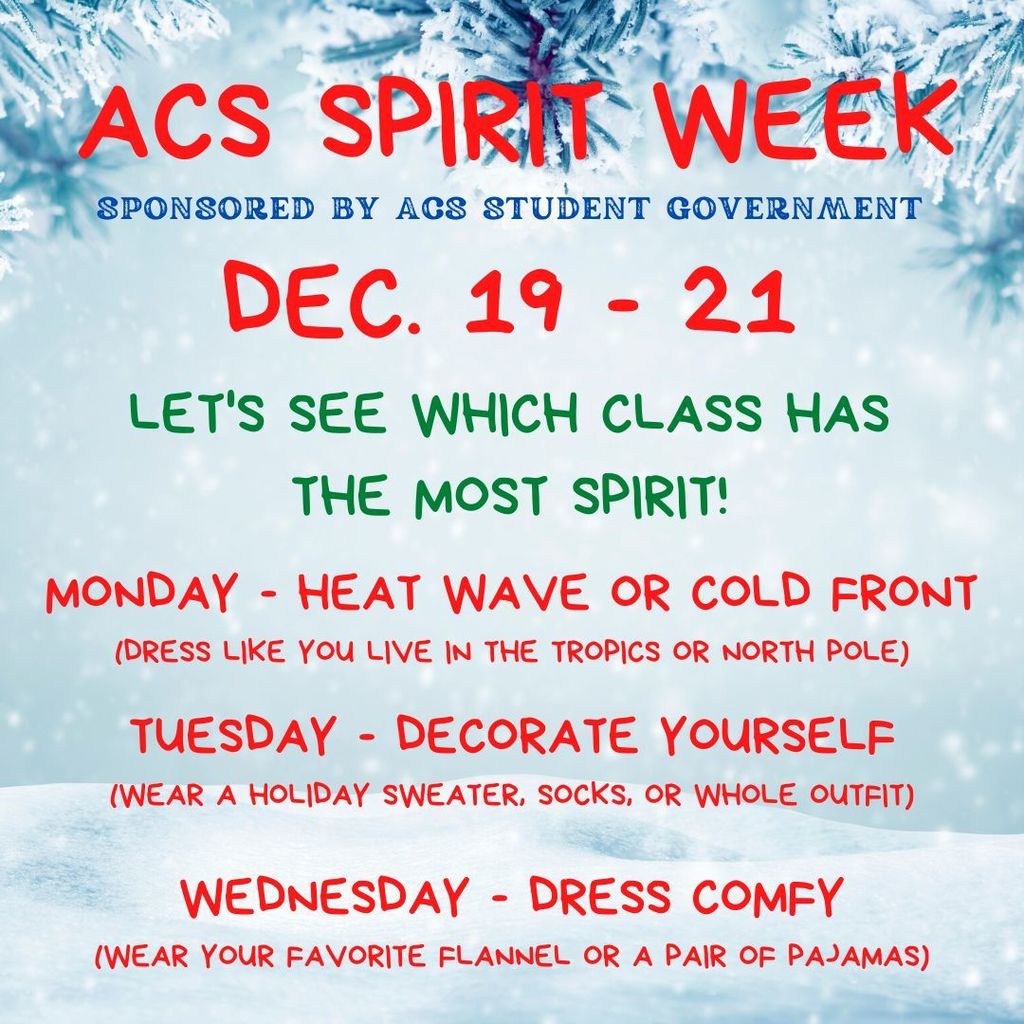 ACS Spirit Week